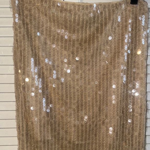 J.Crew Gold Sequin Pencil Skirt - Picture 7 of 12